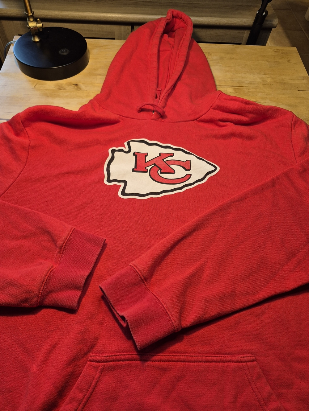Fanatics Red Kansas City Chiefs Logo Hooded Sweatshirt